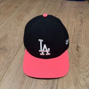 Black and Pink LA Cap